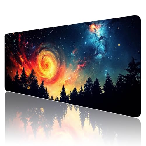 Gaming Mauspad XXL 800x400mm Mauspad Landschaft Mousepad Traum Premium Mouse Pad Großer Erweiterter Schreibtischunterlage, Rutschfeste Gummibasis Desk Mat Verbessert PräZision und Geschwindigkeit R490 von SHUIYAZI