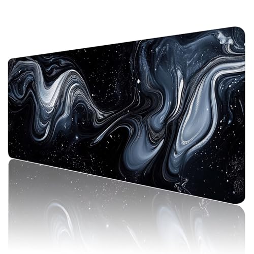 Gaming Mauspad XXL 800x400mm Mauspad Schwarz Mousepad Weiß Premium Mouse Pad Großer Erweiterter Schreibtischunterlage, rutschfeste Gummibasis Desk Mat Verbessert PräZision und Geschwindigkeit R878 Gaming Mauspad XXL 800x400mm Mauspad Schwarz Mousepad Weiß Premium Mouse Pad Großer Erweiterter Schreibtischunterlage, rutschfeste Gummibasis Desk Mat Verbessert PräZision und Geschwindigkeit R878 von SHUIYAZI