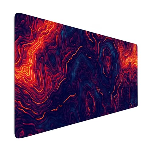 Gaming Mauspad XXL 800x400mm Mauspad modern Verbessert PräZision und Geschwindigkeit Mousepad Abstrakt Premium Mouse Pad Großer Erweiterter Schreibtischunterlage, rutschfeste Gummibasis Desk Mat R219 von SHUIYAZI