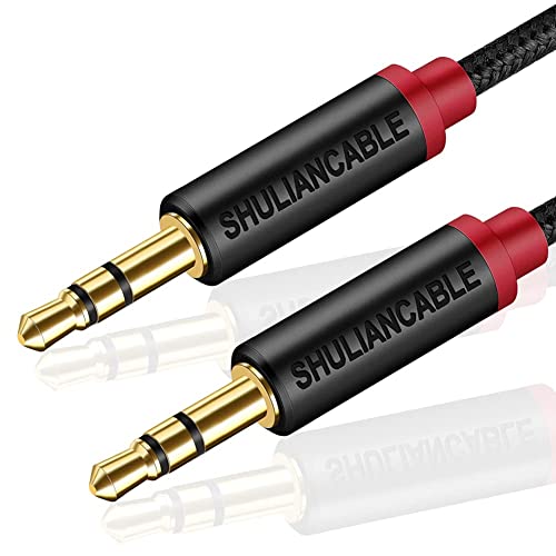 SHULIANCABLE 3.5mm Aux Kabel, 3.5mm Audio Kabel Nylon Klinkenkabel Kompatibel mit iPhone, Auto, Kopfhörern, Tablets, Priva III usw (1M) von SHULIANCABLE