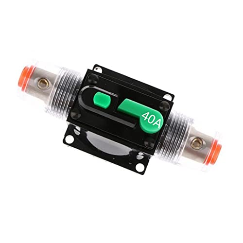 10-150A AMP Auto Auto LKW Audio Solarenergie Inline Leistungsschalter Sicherungshalter Stereo Verstärker Refit Sicherungsadapter (Color : 40A) von SIBBLE