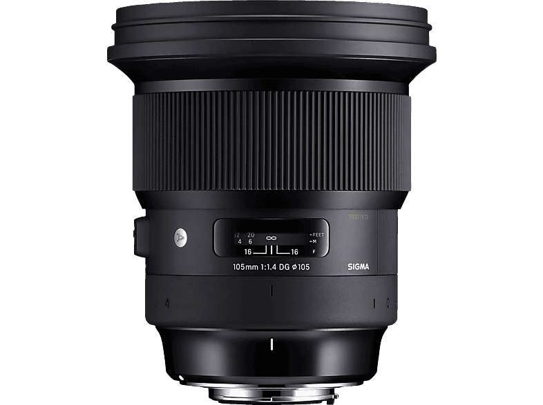 SIGMA 259955 105 mm - f/1.4 DG, HSM (Objektiv für Nikon F-Mount, Schwarz) von SIGMA