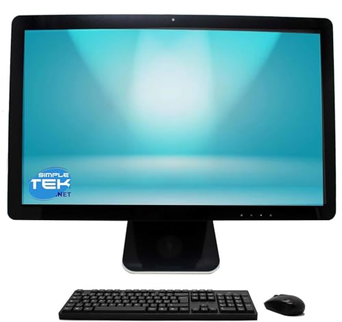 SIMPLETEK All-in-One PC 23" Full HD i7 16GB 120GB Windows 11 Pro AiO | mit Webcam und integrierten Lautsprechern | HDMI und Wireless Mouse Kit (Generalüberholt) von SIMPLETEK