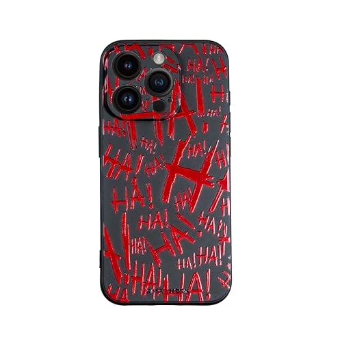 SIMPLYMDRN Slim für iPhone 14 Pro Max – Joker Haha Design – Coole Hülle für Männer – Superhelden-Bösewicht Designer-Cover – Schlank und flexibel (Jok5ster Red) von SIMPLYMDRN