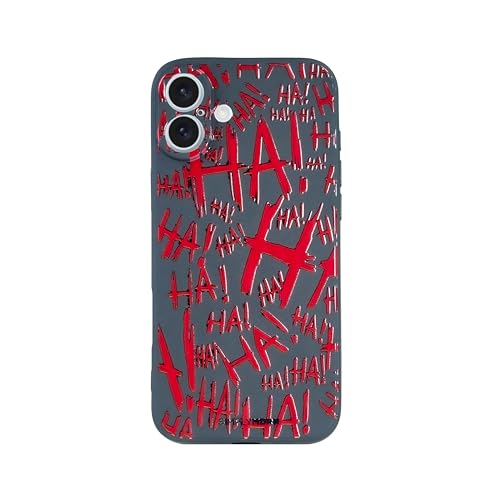 SIMPLYMDRN Slim für iPhone 16 Hülle – Joker Haha Design – Coole Hülle für Männer – Superhelden-Bösewicht Designer-Cover – schlank und flexibel (Jok5ster Black) von SIMPLYMDRN