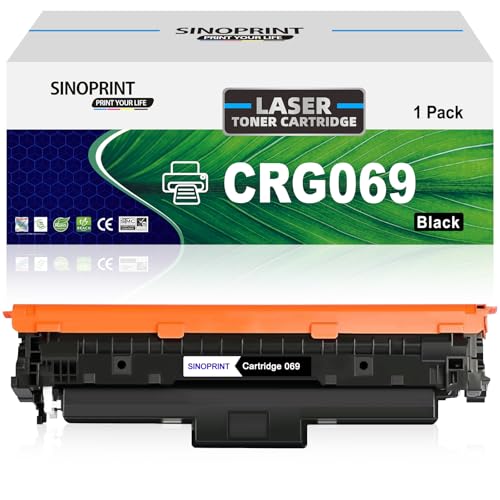 SINOPRINT 069 Toner Schwarz Kompatibel für Canon CRG-069 CRG069H 069H Tonerkartusche als Ersatz für imageCLASS LBP673Cdw MF752Cdw MF753Cdw MF753Cdw LBP674Cx LBP674Cdw MF751Cdw MF756Cx von SINOPRINT