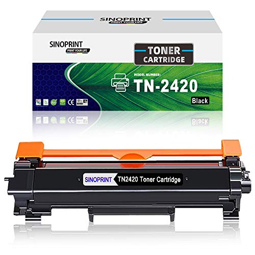 SINOPRINT TN2420 TN2410 Toner Kompatibel für Brother TN-2420 TN-2410 für Brother HL-L2310D HL-L2350DW HL-L2370DN HL-L2375DW DCP-L2510D DCP-L2550DN DCP-L2530DW MFC-L2710DW MFC-L2710DN (1 Schwarz) von SINOPRINT