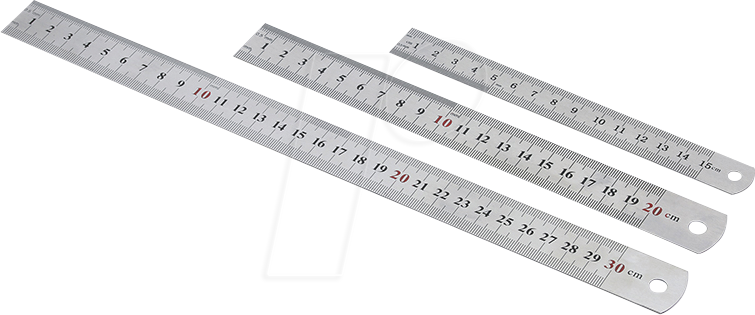 SIN 207909 - Stahllineal-Set 15/20/30 cm von SINTRON