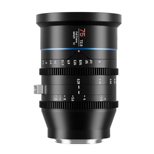 SIRUI 75 mm Jupiter Makro T2.8 Vollformat Cine Prime Objektiv, für PL-Mount Kameras, kompatibel mit Alexa Mini LF, Alexa Mini, Alexa LF, Professional PL-Mount Objektiv von SIRUI