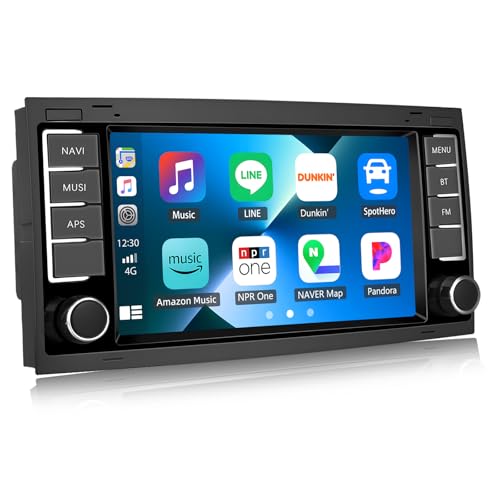 [1+32G] SIXWIN Android 13 Autoradio für VW Touareg Transporter T5 Multivan,2Din Radio mit Navi, 7 Zoll Touchscreen,Unterstützt Bluetooth WLAN FM/RDS EQ MirrorLink von SIXWIN