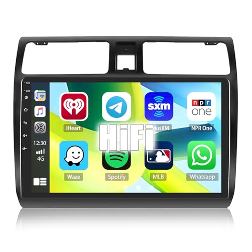 2+64G SIXWIN Android 13 Carplay Android Auto Autoradio mit HiFi Sound für Suzuki Swift(2003-2010), 10.1'' 1080P Touchscreen mit GPS WiFi BT USB FM RDS Radio+AHD Rückfahrkamera+Mikrofon von SIXWIN