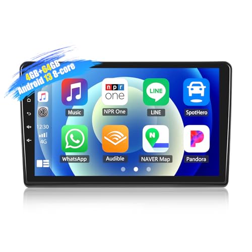 SIXWIN 4+64G Android 13 Carplay Android Auto Autoradio mit DSP für Ducato 3/Peugeot Boxer 2/Citroen Jumper2 2011-2022, 9'' Touchscreen,1280 * 720, mit GPS WiFi BT USB FM RDS Mirror Link von SIXWIN