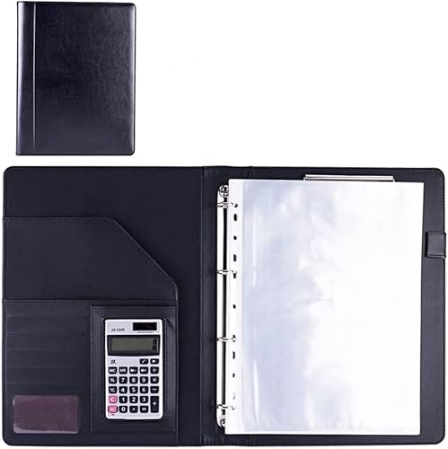 A4 Portfolio Ordner A4 Business Portfolio Ordner Ringbuch Datei Lebenslauf Dokument Pocket Schreibblock Kartenhalter von SJKJNK