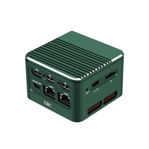 SJRC Quad Core N100 Mini PC Win 11 Pro, Compact Desktop Computer with Dual 2.5GbE i226-V LAN, 16GB LPDDR5 RAM 128GB SSD, WiFi 6/BT 5.2, Micro PC for Home Office and Multimedia von SJRC