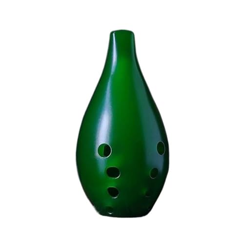 SJTYFC Ocarina-Instrument Anfänger Profi F/G-Klappe 10 Löcher Antike Flöte Mit Geschenkbox Sockel Notenheft Tragetasche Aus Leinen(P) von SJTYFC