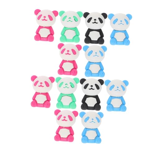 SKISUNO 16 Stück Cartoon Radiergummis Für Panda Design üße Tierformen Ideales Für Malerei Und Raumdekoration Bunte Zufällige Farben Perfektes Mitgebsel Für von SKISUNO