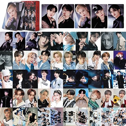 55 Stück Stray Kids Photocards 5-Star Stray Kids Neues Album Karten Stray Kids Dome Tour 2023 Mini Merch Photo Cards Stray Kids Poster Lomo Cards Geschenk für Fans von SKLTN