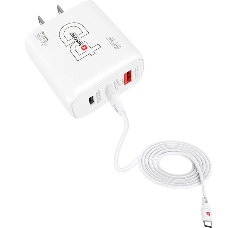 SKROSS Skross Power Charger 65W PD GaN Combo+ US USB-Ladegerät Innenbereich USB-Ladegerät (Power Charger 65W PD GaN Combo+ US) von SKROSS