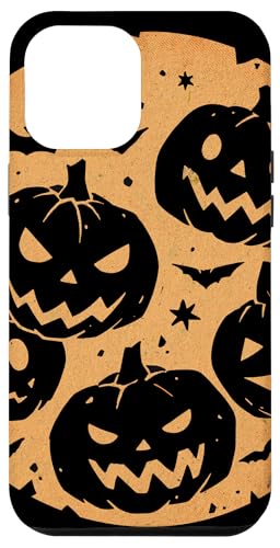 Hülle für iPhone 14 Plus Gruselige Halloween Fledermäuse und Kürbisse Veggie Silhouette Kürbis von SKULIJI Funny Spooky Pumpkin Halloween Graphics