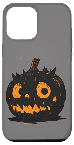 Hülle für iPhone 15 Pro Max Lustiger Halloween-Kürbis-Gesichts-Gemüse-Silhouette-Kür von SKULIJI Funny Spooky Pumpkin Halloween Graphics