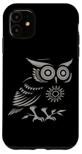 Hülle für iPhone 11 Nocturnal Bird Lover Bird Of Prey Design Retro Ästhetische Eule von SKULIJI Nocturnal Birds Of Prey Owl Raptor Designs