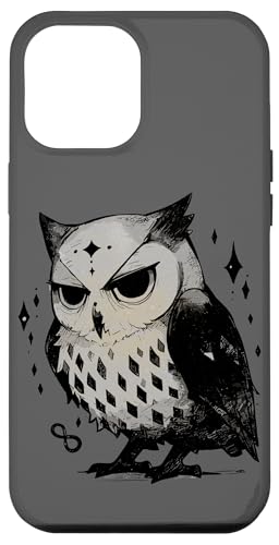 Hülle für iPhone 12 Pro Max Niedliches nachtaktives Vogel-Design, Retro-Ästhetik, gruselige Boho-Eule von SKULIJI Nocturnal Birds Of Prey Owl Raptor Designs