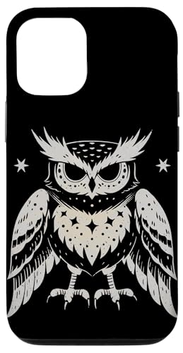 Hülle für iPhone 15 Niedliche Vintage-ästhetische nachtaktive Boho-Eule von SKULIJI Nocturnal Birds Of Prey Owl Raptor Designs