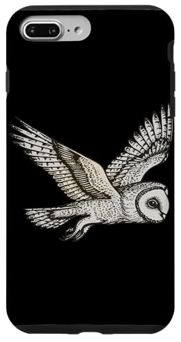 Hülle für iPhone 7 Plus/8 Plus Vintage Ästhetische nächtliche Raptor Greifvögel fliegende Eule von SKULIJI Nocturnal Birds Of Prey Owl Raptor Designs