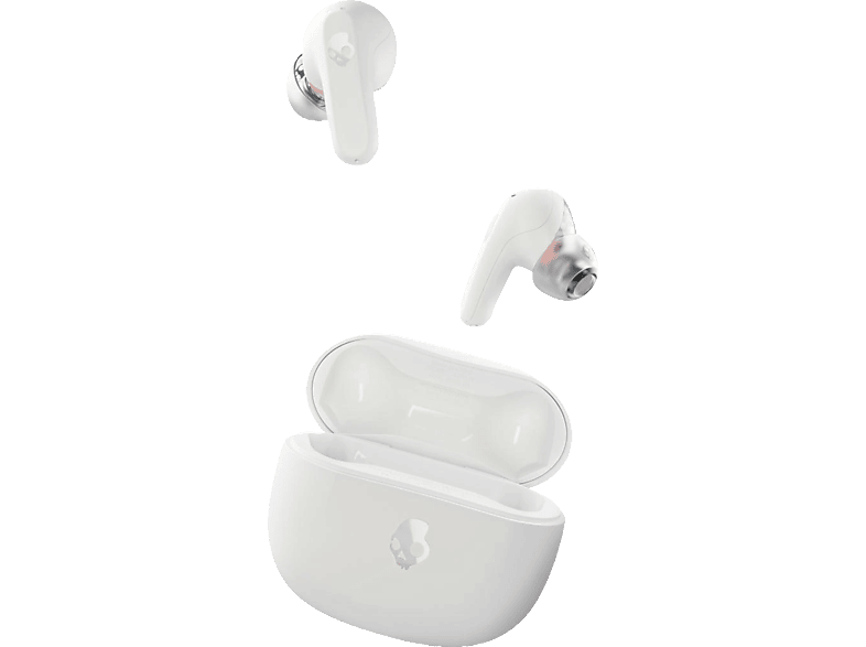 SKULLCANDY Rail True Wireless, In-ear Kopfhörer Bluetooth Bone/Orange Glow von SKULLCANDY