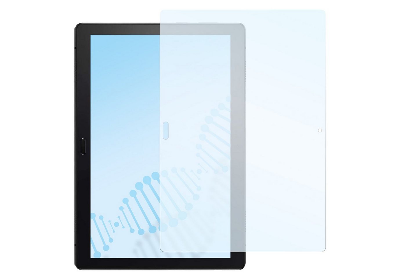 SLABO Schutzfolie antibakterielle flexible Hybridglasfolie, Lenovo Tab P10 (10,1) von SLABO