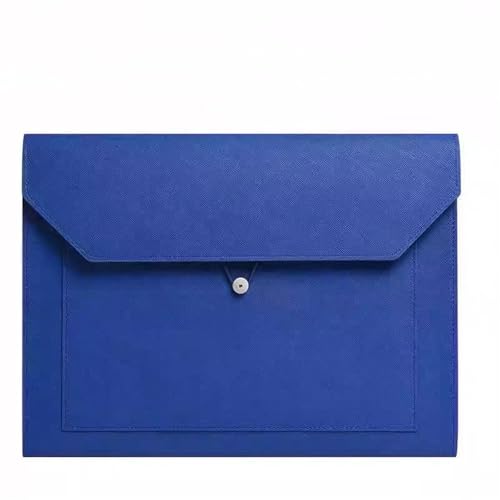 Aktenordner aus Leder Aktentasche aus Leder, Informationen, Verträge, Rechnungen, Archivtasche(Blue) von SLEDEZ