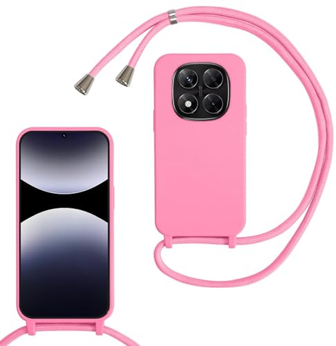 SLWYF Kompatibel mit Xiaomi Redmi Note 14 Pro 5G/Note 14 Pro Plus Hülle, Handykette Hülle Silikon Seil Necklace Handyhülle mit Kordel Tasche TPU Bumper Schutzhülle für Xiaomi Redmi Note 14 Pro 4G -Rot SLWYF Kompatibel mit Xiaomi Redmi Note 14 Pro 5G/Note 14 Pro Plus Hülle, Handykette Hülle Silikon Seil Necklace Handyhülle mit Kordel Tasche TPU Bumper Schutzhülle für Xiaomi Redmi Note 14 Pro 4G -Rot von SLWYF