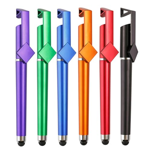 12 x Tablet-Stifte, multifunktionaler Touch-Stift, Kugelschreiber, Handyhalter für Tablet, Handy von SLXLYH