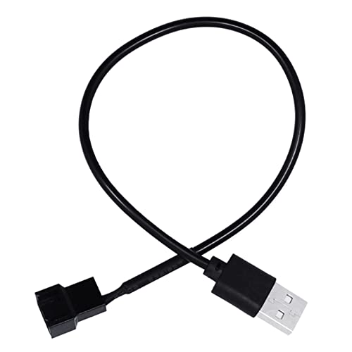 USB-auf-4-poliges Lüfterkabel, USB-auf-CPU-Lüfteradapterkabel für Laptop-/Notebook-Lüfter, 5-V-Netzteil, 30 cm von SLXLYH