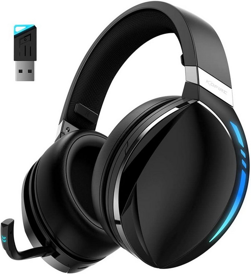 SLuB Bluetooth-Kopfhörer (3,5-mm-Kabelverbindung, Gaming-Headset: 3D-Sound LED 360° Mikrofon Ergonomisch Bluetooth) von SLuB