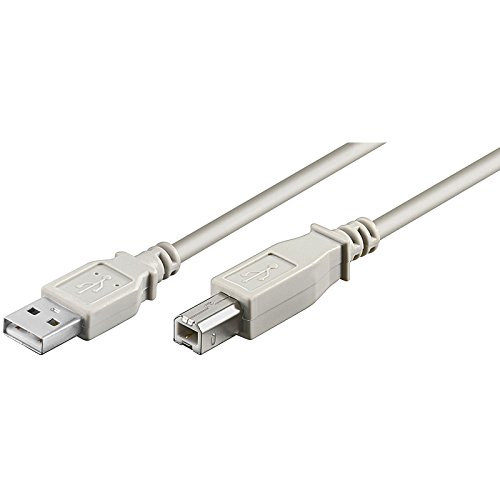 SM-PC®, 5m USB 2.0 Kabel A Stecker - B Stecker Anschlusskabel für Druckern, Scannern oder externen Speichermedien Hardware #027 von SM-PC