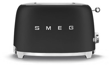 SMEG Toaster 2-Schlitz 50's Retro Style TSF01BLMEU Schwarz Matt von SMEG