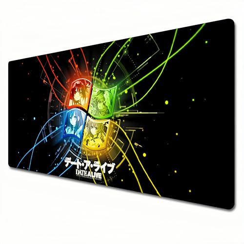 SMXTJBAI Tokisaki Kurumi Mauspad, XXL, 900 x 400 cm, Anime-Gaming-Mauspad, Büro-Schreibtischunterlage, groß, wasserdicht, rutschfest, 900 x 400 cm von SMXTJBAI