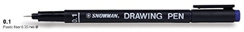 DRAWING PEN SNOWMAN 0,1 NERO x12 von Unbekannt