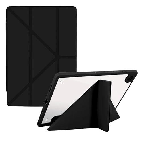 Acryl-Y-Falz-Abdeckung, geeignet for Samsung Galaxy Tab A9 8,7 Zoll SM-X110 / SM-X115 2023, mehrfach Faltbare Smart-Abdeckung mit Stiftschlitz(Black) von SOENS