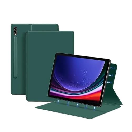 SOENS Magnetische Tablet-Hülle geeignet for Samsung Galaxy S9 11 Zoll 2023 SM-X710/SM-X716B Schutzhülle tragbare Schutzhülle(Green) von SOENS