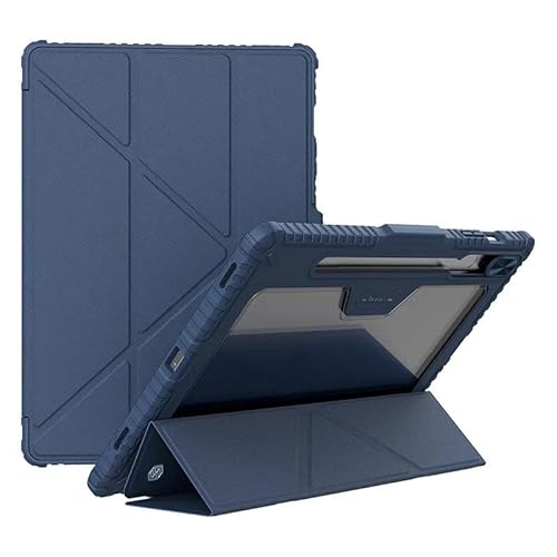 SOENS Magnetische Tablet-Hülle mit Mehreren Winkeln, faltbar, geeignet for Samsung Galaxy Tab S10 Ultra/S9 Ultra 14,6 Zoll Kameraschutzabdeckung(Blue,Tab S10 Ultra 14.6" 2024) von SOENS