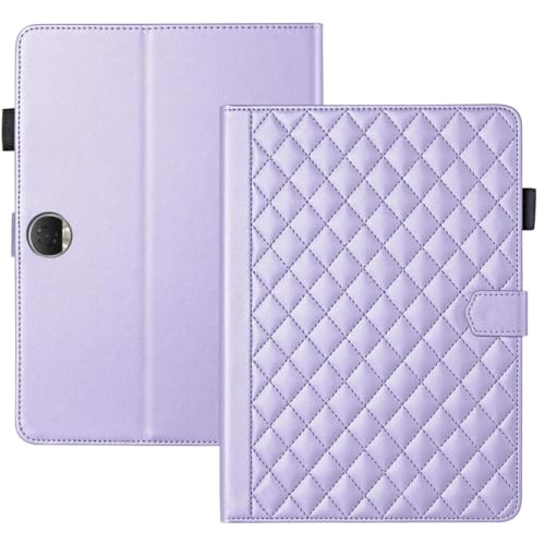 SOENS Multi-Winkel-Ständer-Tablet-Hülle, geeignet for Huawei Honor Pad 9 12,1 Zoll 2024 HEY2-W09 / HEY2-W19, Diamant-Rückseite, Silikonhülle(Purple) von SOENS