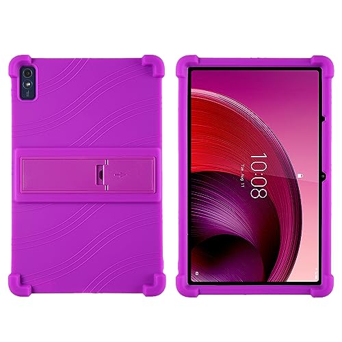 SOENS Tablet-Hülle geeignet for Lenovo Tab M10 5G 2023 TB-360ZU TB-360XU 10,6 Zoll Abdeckung weiche Silikon-Standschale(Purple) von SOENS