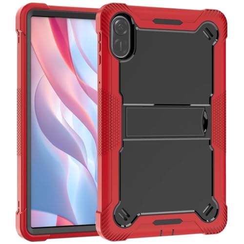 Stand Shockproof Cover Suitable for Honor Pad X9 11.5inch 2023 ELN-W09/L09 Heavy Duty Silicone PC Hybrid Armor Tablet Case(Red) von SOENS