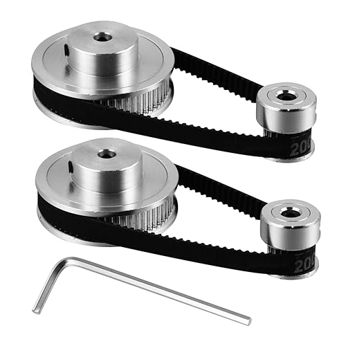 SOESFOUFU Synchronradsatz Schrittmotor Riemenscheibe Untersetzungsgetriebe Timing Pulley Wheel DC Motor Set Für 3D Drucker CNC Maschinen von SOESFOUFU