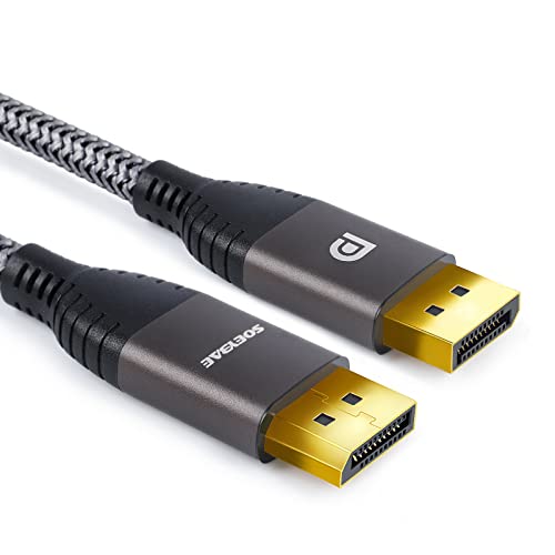 SOEYBAE DisplayPort Kabel, 4K@60Hz und 2K@144Hz, Nylon Geflecht, DP Kabel geeignet für Gaming-Monitor, TV, PC, Grafikkarte - 1M von SOEYBAE