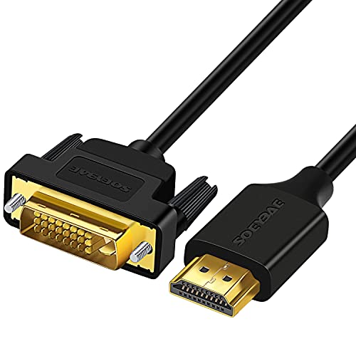SOEYBAE HDMI auf DVI Kabel 5m， Kabel HDMI zu DVI(24+1), 1080p/Full HD, für Roku, Xbox One, Laptop, Blue-Ray von SOEYBAE