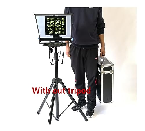 SOFTTO Teleprompter 15-Zoll-Faltbare tragbare Version des Teleprompters for Mobiltelefon-Tablet-Nachrichten, Interviews, Live-Sprache-Teleprompter Breite Gerätekompatibilität(YS-15) von SOFTTO