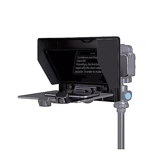 SOFTTO Teleprompter Teleprompter 10-Zoll-Telefonkamera, zusammenklappbarer Teleprompter, unterstützt horizontale und vertikale Aufnahmen Breite Gerätekompatibilität von SOFTTO